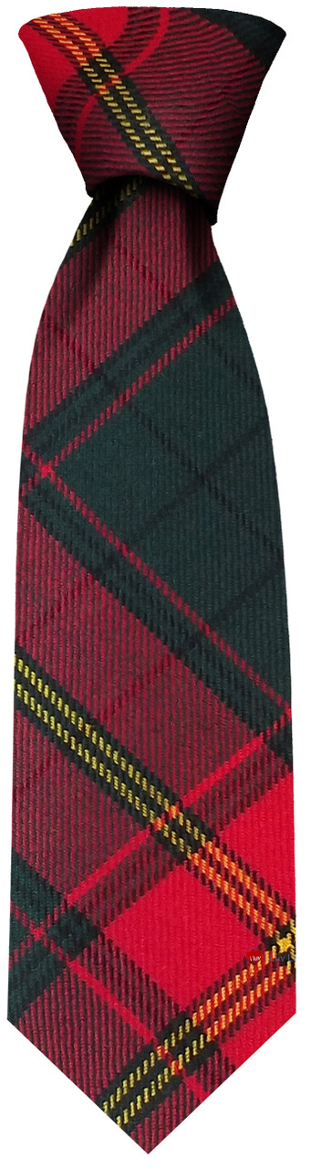 Mens Neck Tie Ulster Red Irish Tartan Lightweight Scottish Clan Tie