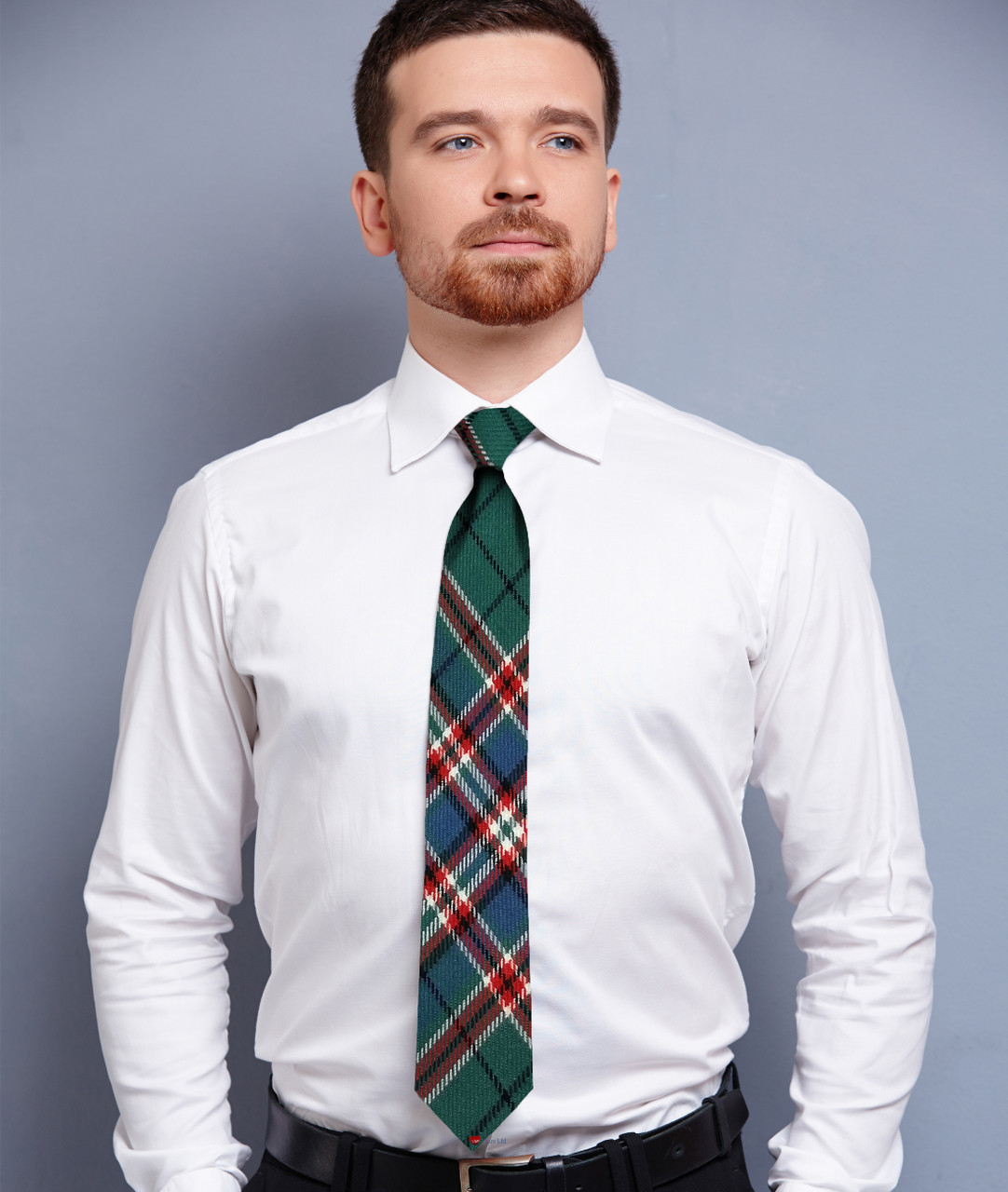 Mens Neck Tie MacFarlane Hunting Ancient Tartan Lightweight Scottish Clan Tie