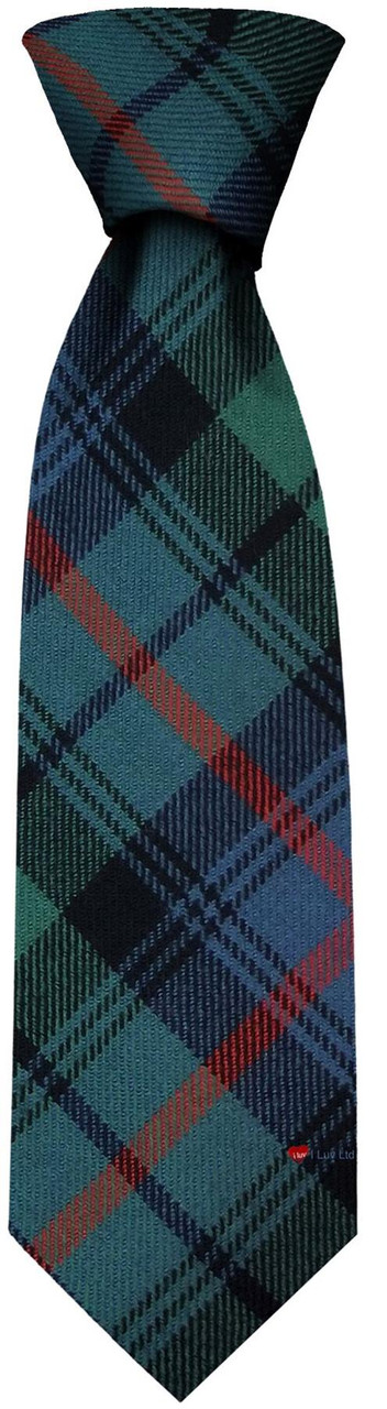 Mens Neck Tie Urquhart Broad Red Ancient Tartan Lightweight Scottish Clan Tie