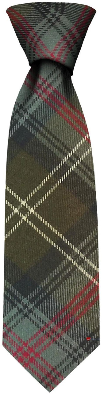 Mens Neck Tie Sutherland Old Weathered Tartan Lightweight Scottish Clan Tie