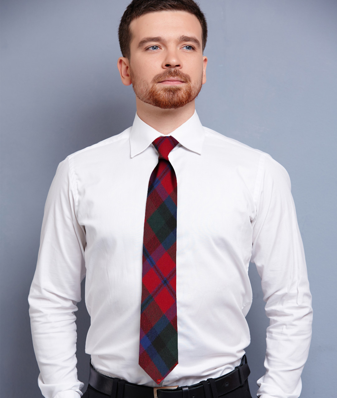 Mens Neck Tie MacNaughton Modern Tartan Lightweight Scottish Clan Tie
