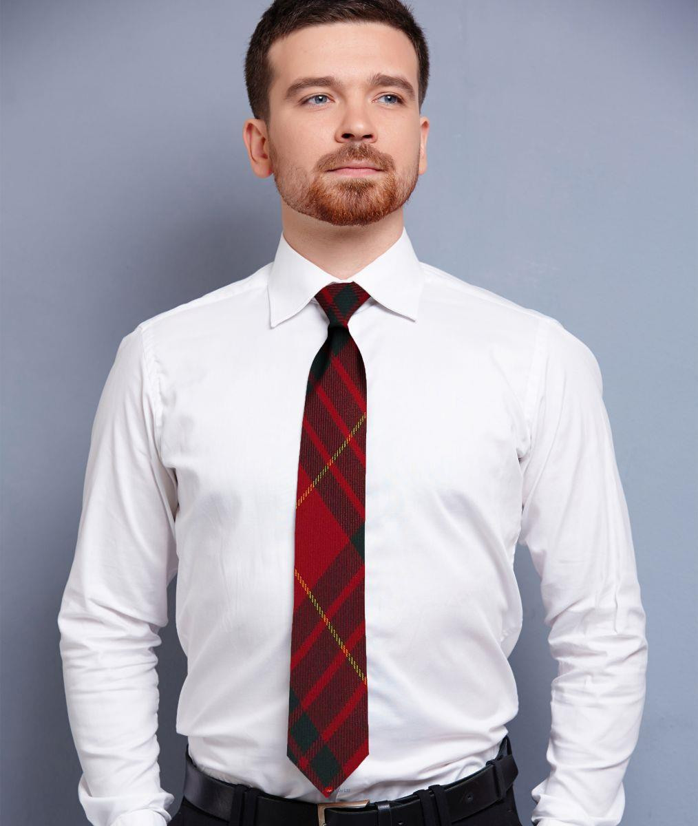 Mens Neck Tie Cameron Tartan Modern Tartan Lightweight Scottish Clan Tie
