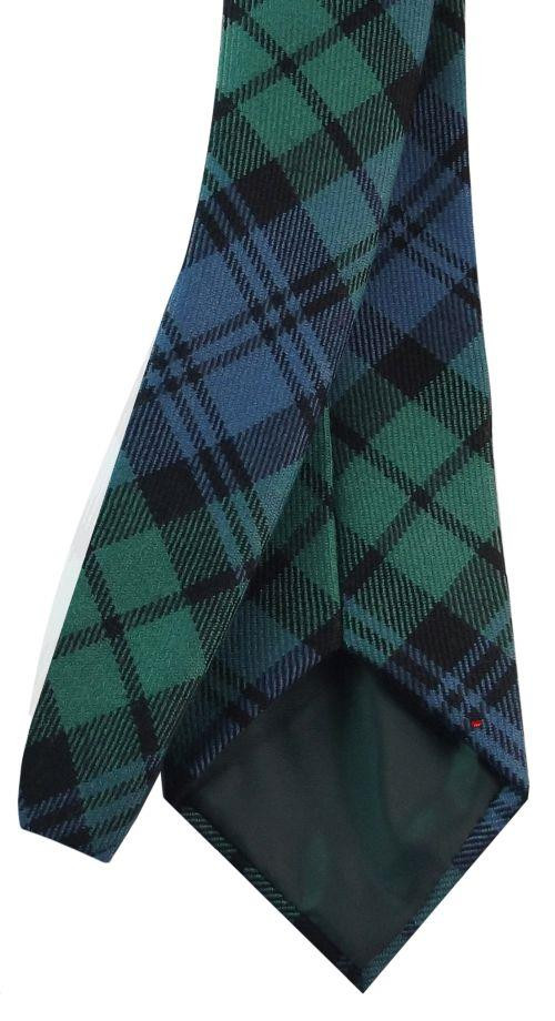 Mens Neck Tie Black Watch Ancient Tartan Military Lightweight Scottish Clan Tie