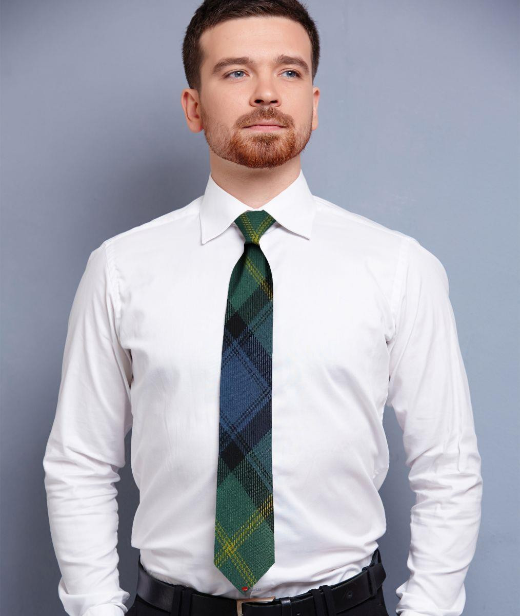 Mens Neck Tie Gordon Old Ancient Tartan Lightweight Scottish Clan Tie