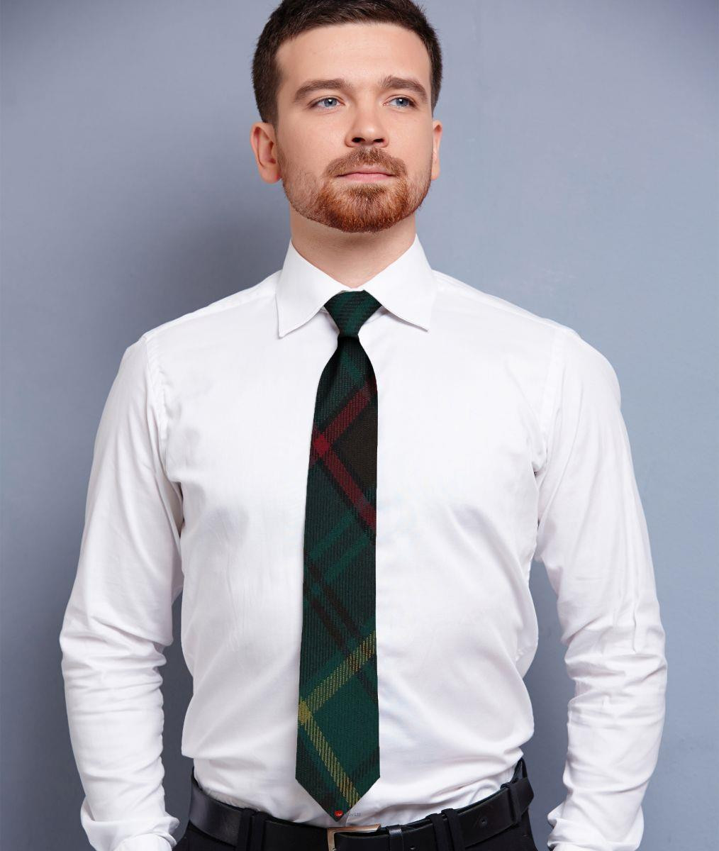 Mens Neck Tie Ontario Canadian Tartan Lightweight Scottish Clan Tie