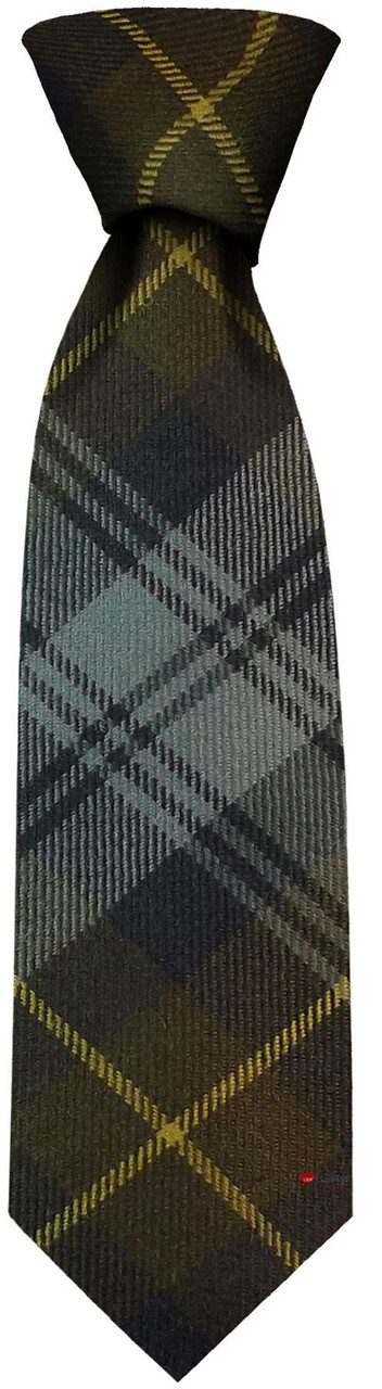 Mens Neck Tie Gordon Weathered Tartan Lightweight Scottish Clan Tie