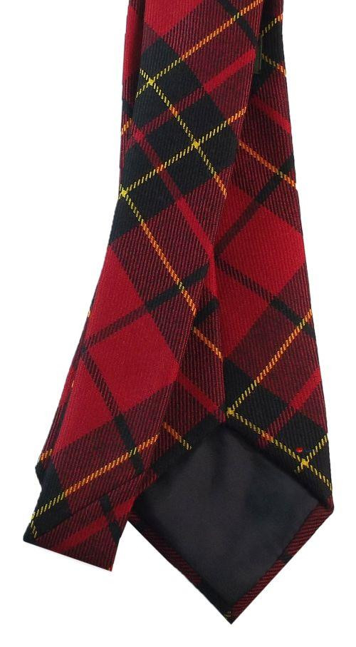 Mens Neck Tie Brodie Red Modern Tartan Lightweight Scottish Clan Tie