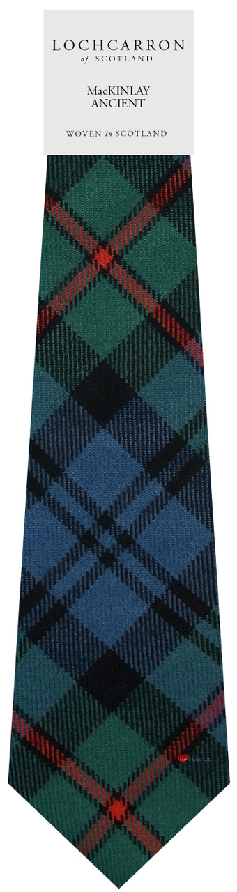 Mens Neck Tie Mackinlay Ancient Tartan Lightweight Scottish Clan Tie