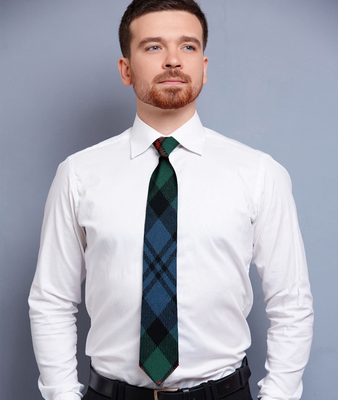 Mens Neck Tie Mackinlay Ancient Tartan Lightweight Scottish Clan Tie