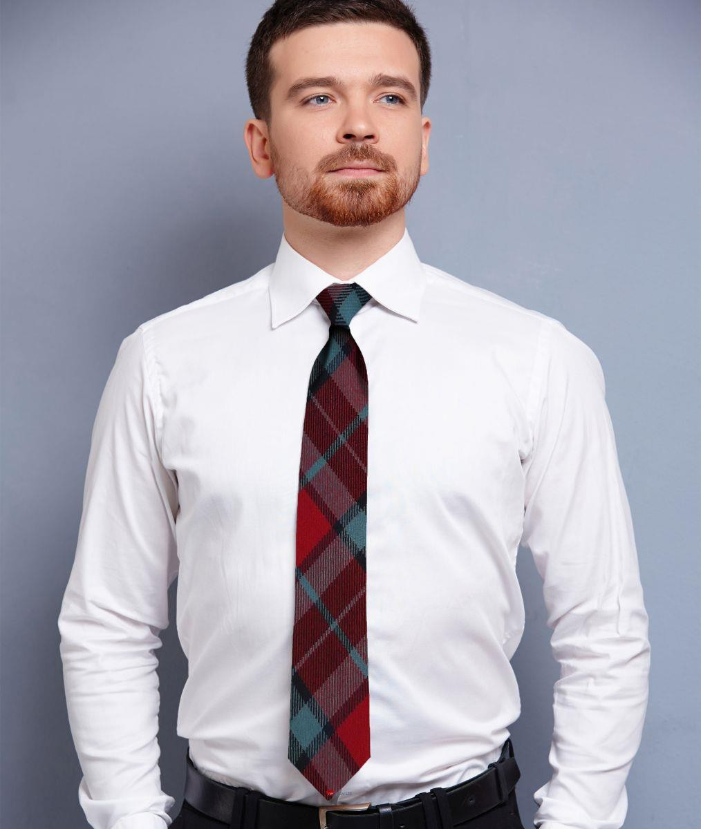 Mens Neck Tie MacTavish Modern Tartan Lightweight Scottish Clan Tie