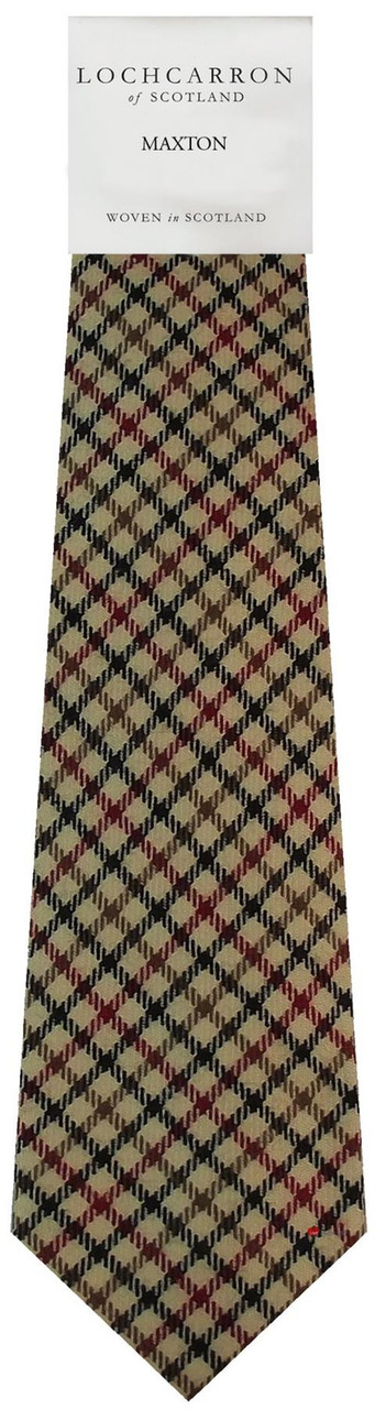 Mens Neck Tie Maxton Check Lightweight Scottish Clan Tie