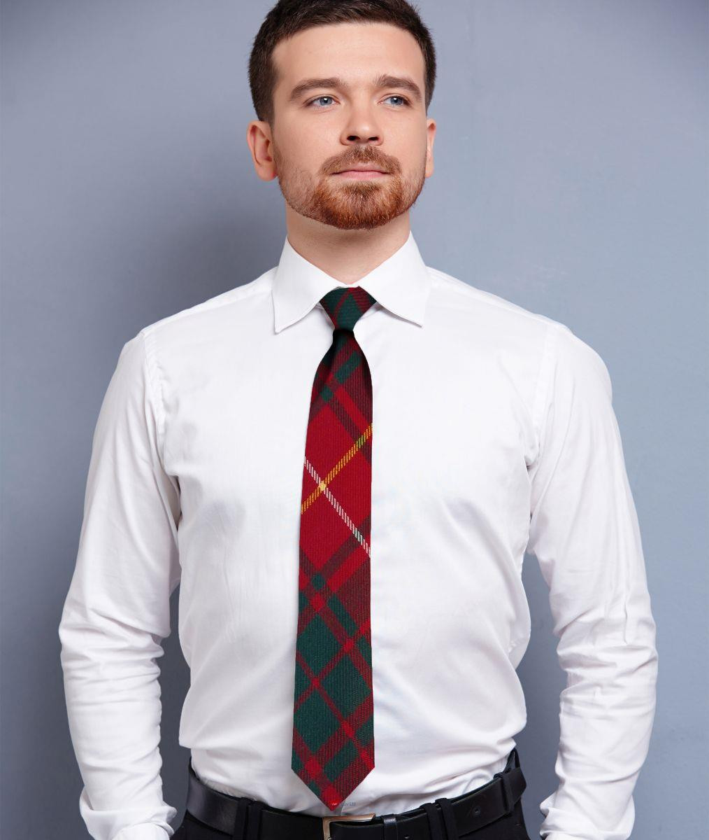 Mens Neck Tie Bruce Modern Tartan Lightweight Scottish Clan Tie