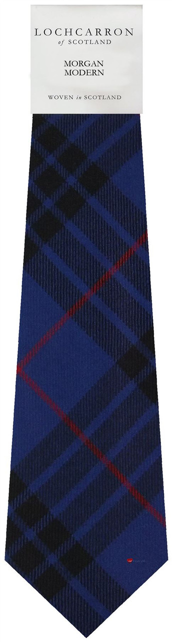 Mens Neck Tie Morgan Modern Tartan Lightweight Scottish Clan Tie