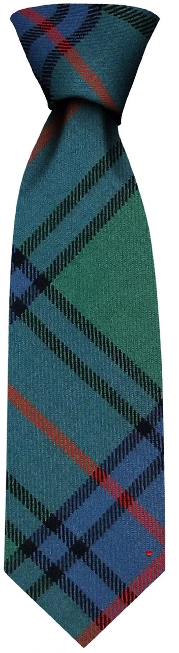 Mens Neck Tie Shaw Ancient Tartan Lightweight Scottish Clan Tie
