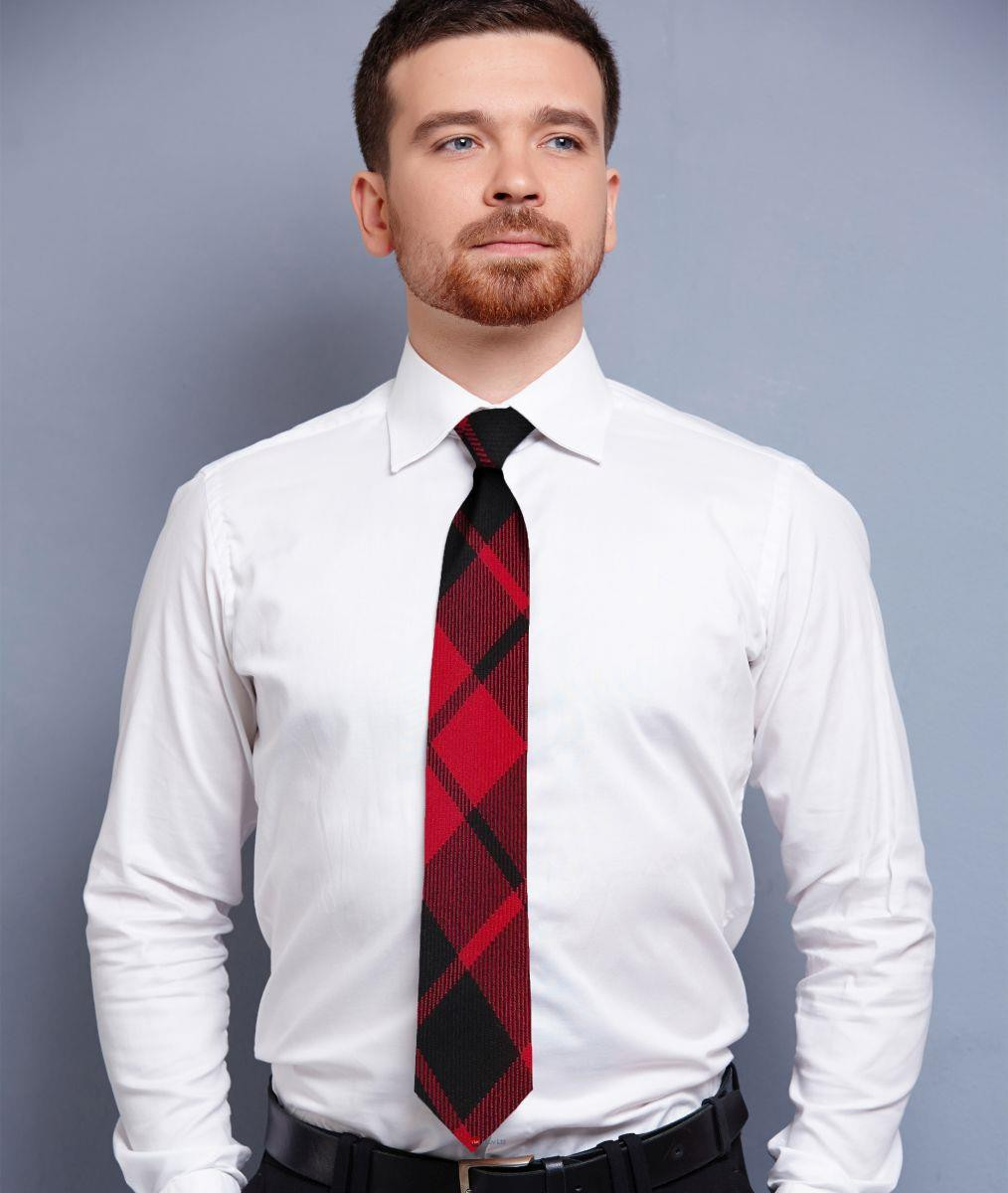 Mens Neck Tie Ettrick Modern Tartan Lightweight Scottish Clan Tie