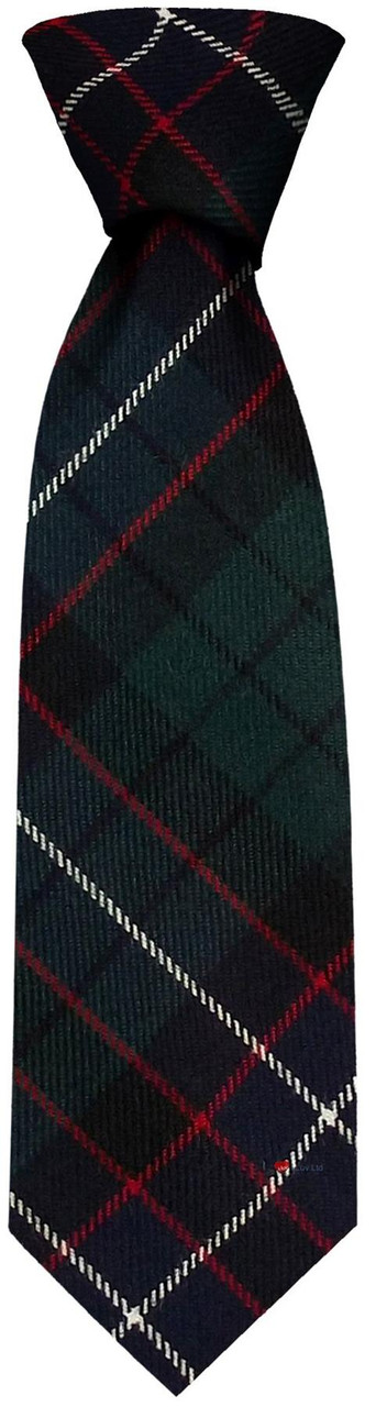 Mens Neck Tie Hunter Modern Tartan Lightweight Scottish Clan Tie