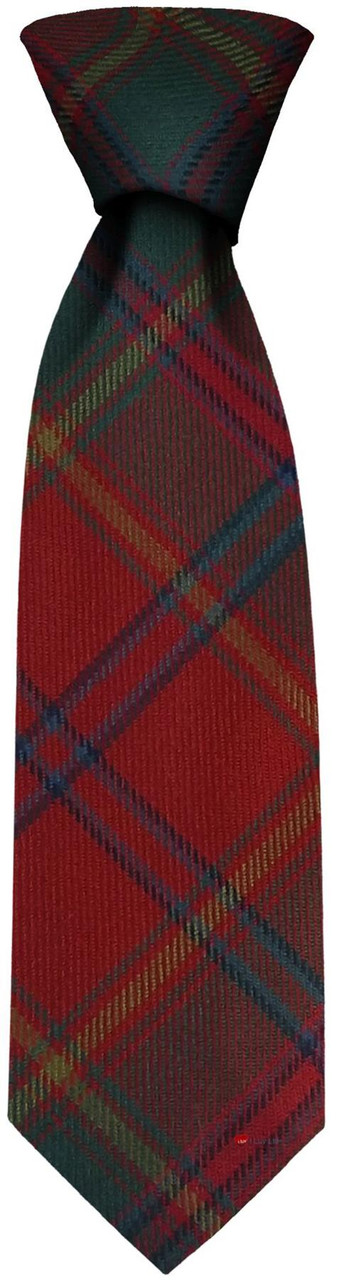 Mens Neck Tie All Ireland Red Irish Tartan Lightweight Scottish Clan Tie
