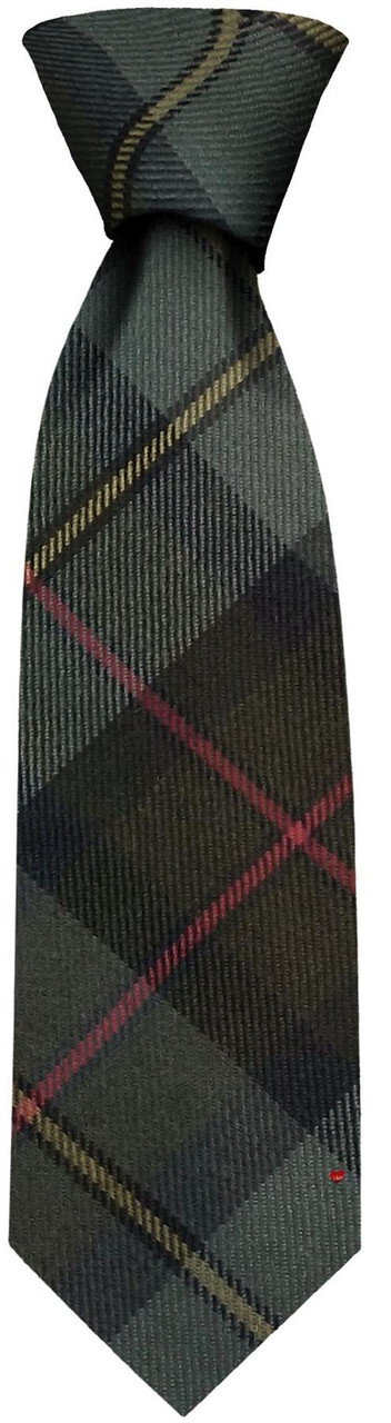 Mens Neck Tie MacLeod Of Harris Weathered Tartan Lightweight Scottish Clan Tie