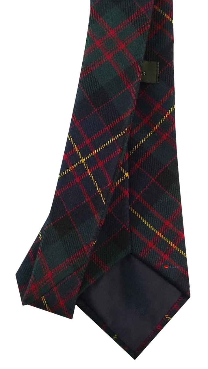 Mens Neck Tie Cameron of Erracht Modern Tartan Lightweight Scottish Clan Tie