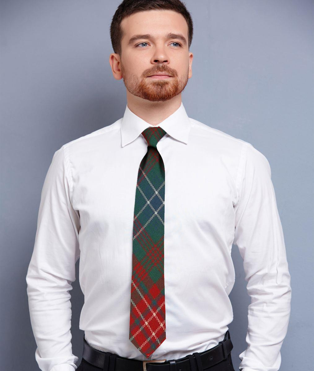 Mens Neck Tie Wilson Ancient Tartan Lightweight Scottish Clan Tie