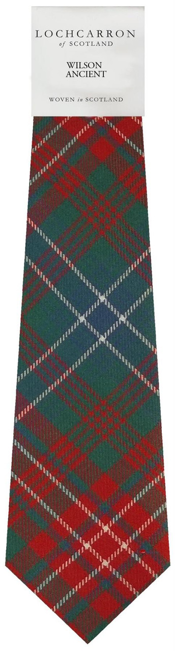 Mens Neck Tie Wilson Ancient Tartan Lightweight Scottish Clan Tie
