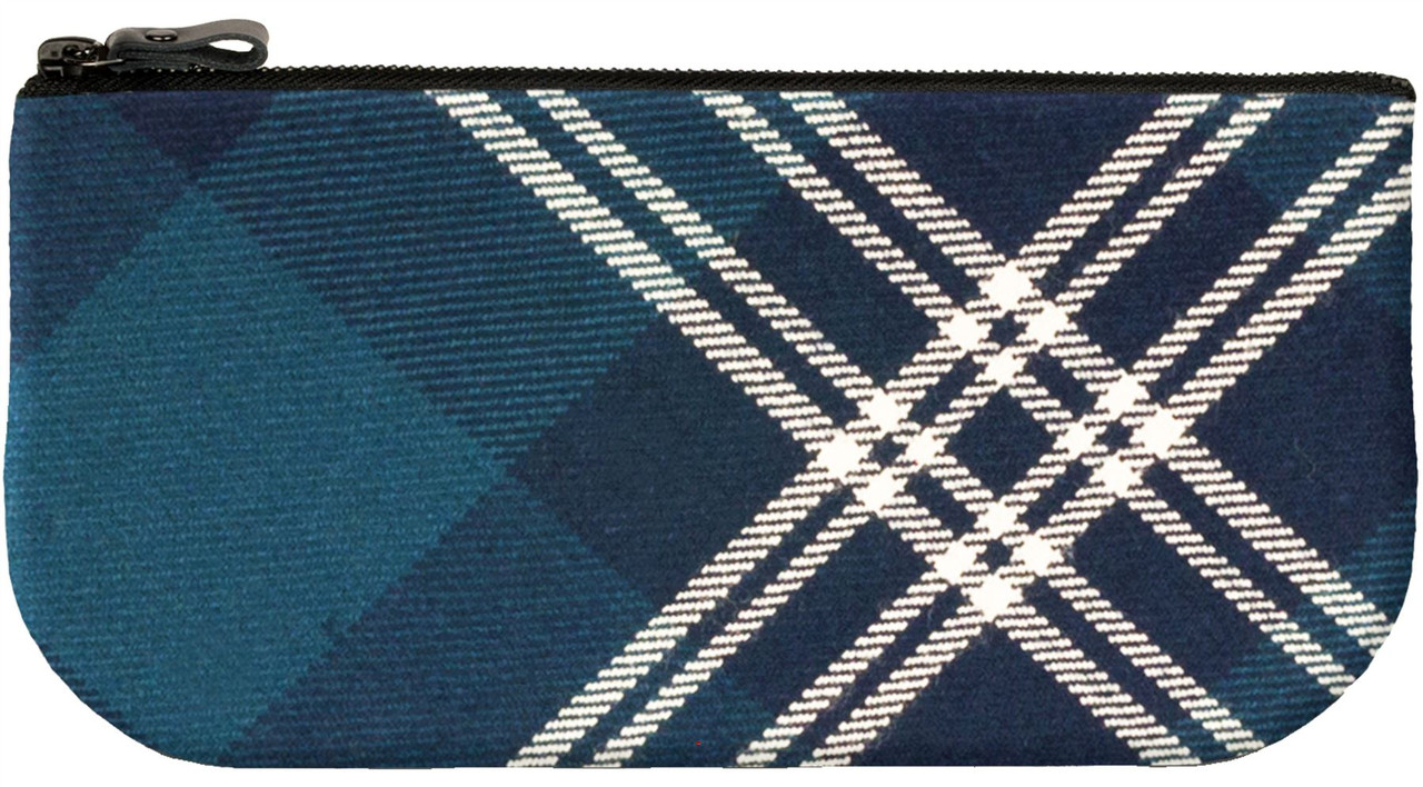 Small Leather and Wool Cosmetic Makeup Bag With Earl of St Andrews for Phone