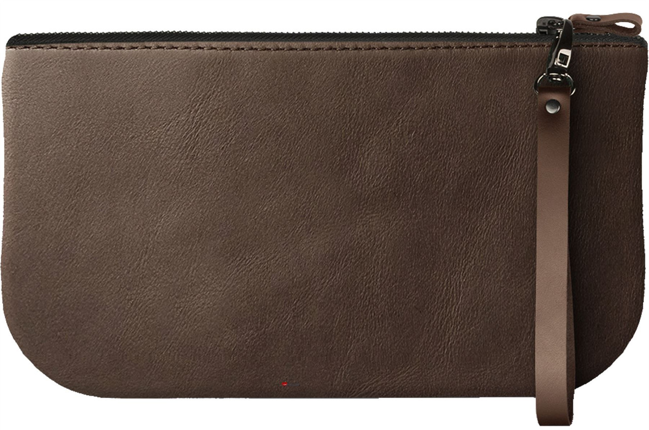 Small Leather Clutch Bag Cullins of Skye Tartan Large Enough to Fit iPad Mini
