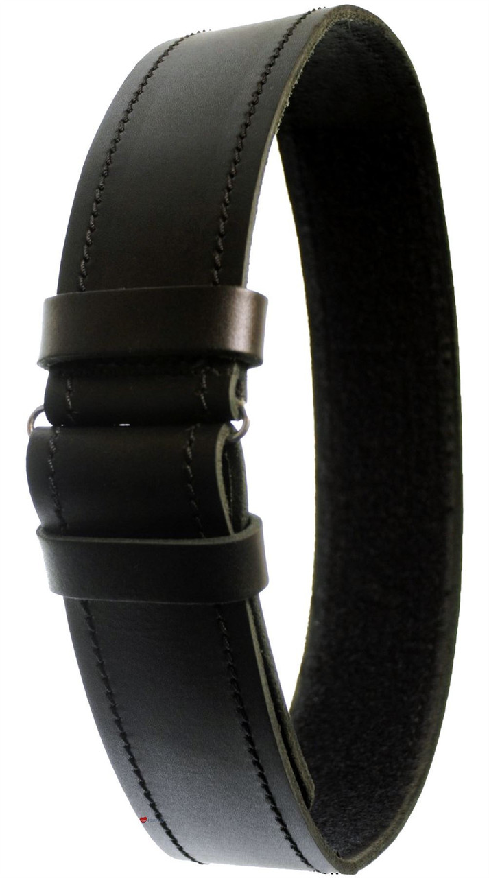 Gents Plain Leather Belt Black