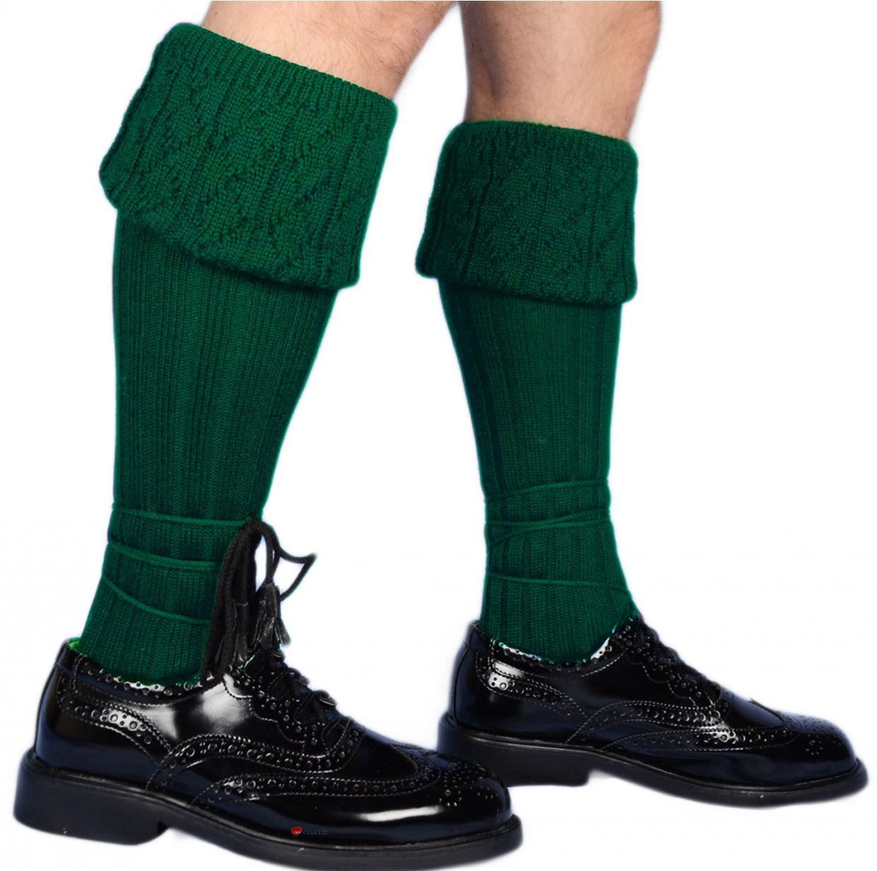 Men's Kilt Hose Socks Plain 50 Percent Wool
