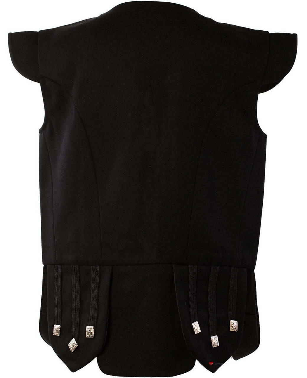 Kids Pure Wool Chieftain Waistcoat Chrome Buttons
