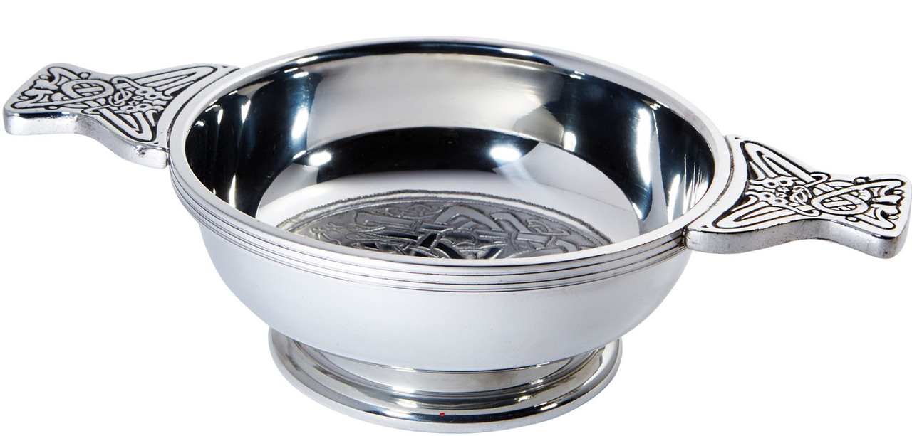 Scottish Quaich Medium Celtic Circle Cup of Friendship Ideal Christening Gift Engravable
