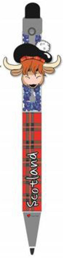 Scottish Gift Pen Crystal Pen Highland Cow Scottish Pen Black Pen Ink Gift