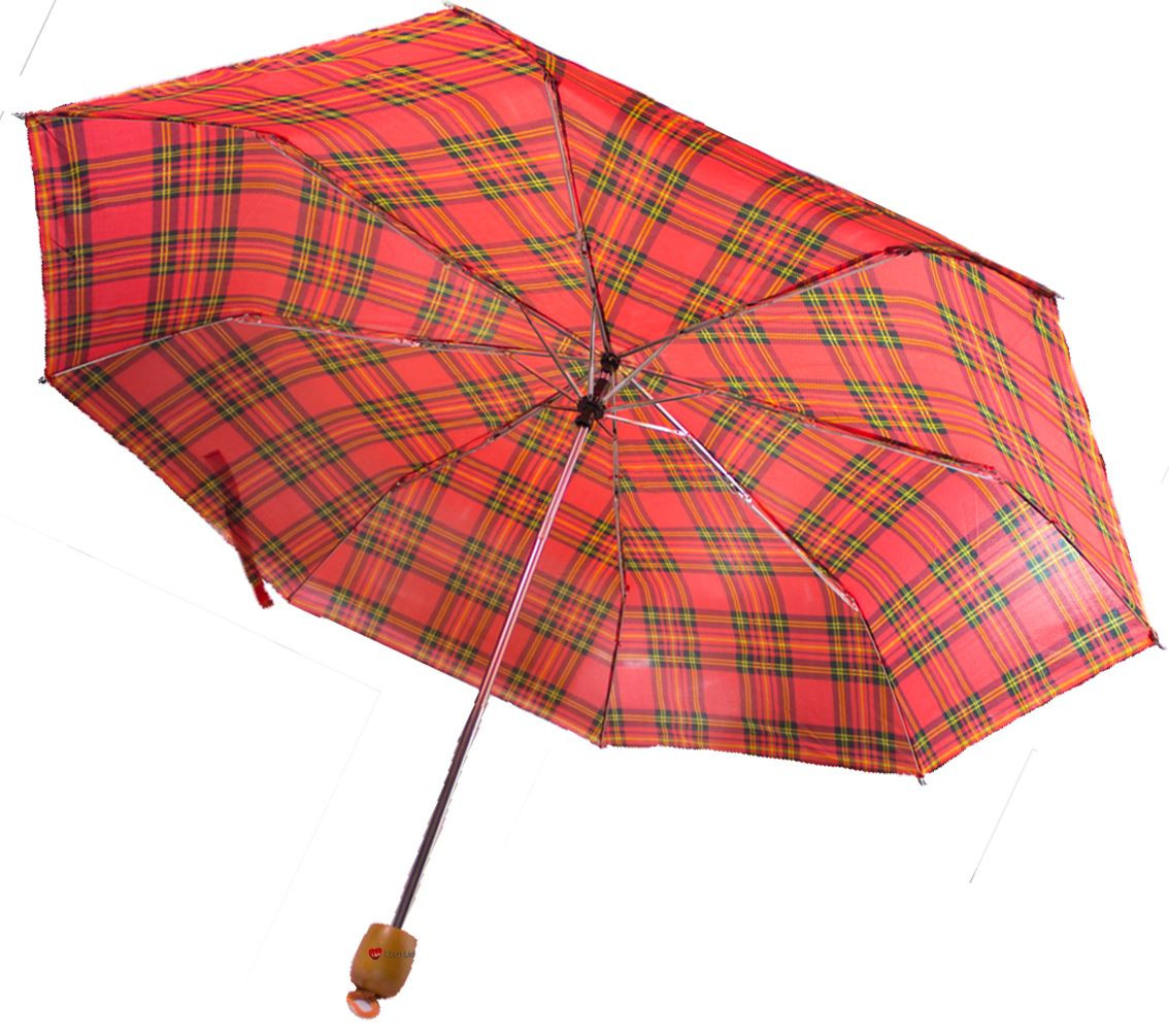 Red Scottish Royal Stewart Highland Tartan Small Ladies Handbag Umbrella
