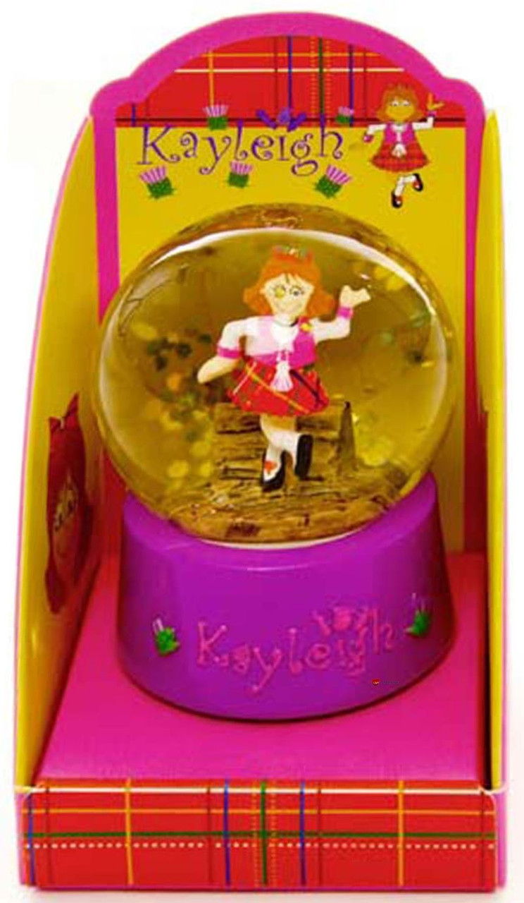 Scottish Waterball Snowglobe Dancer Small Waterball In Gift Box Gift Snowglobe