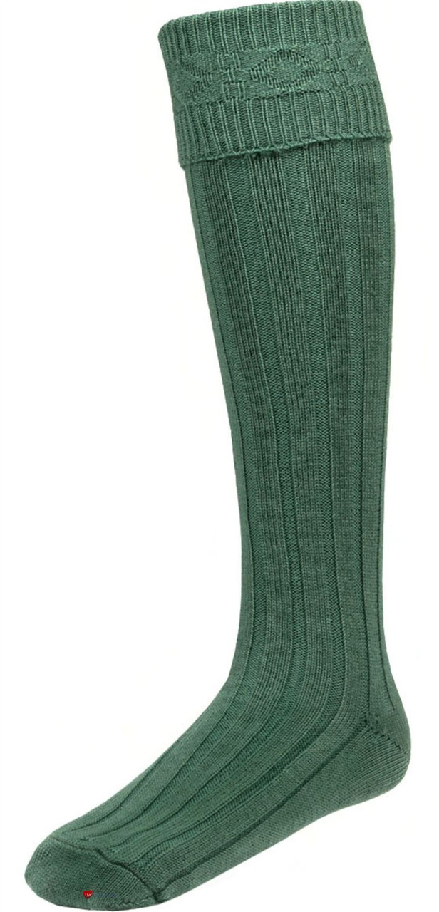 Mens Ancient Green Kilt Hose Socks