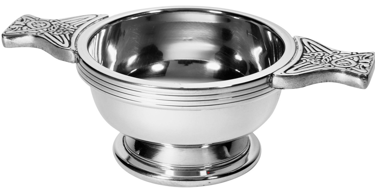 Quaich Scottish Pewter Small Whisky Measure Tasting Bowl Ideal Christening Gift