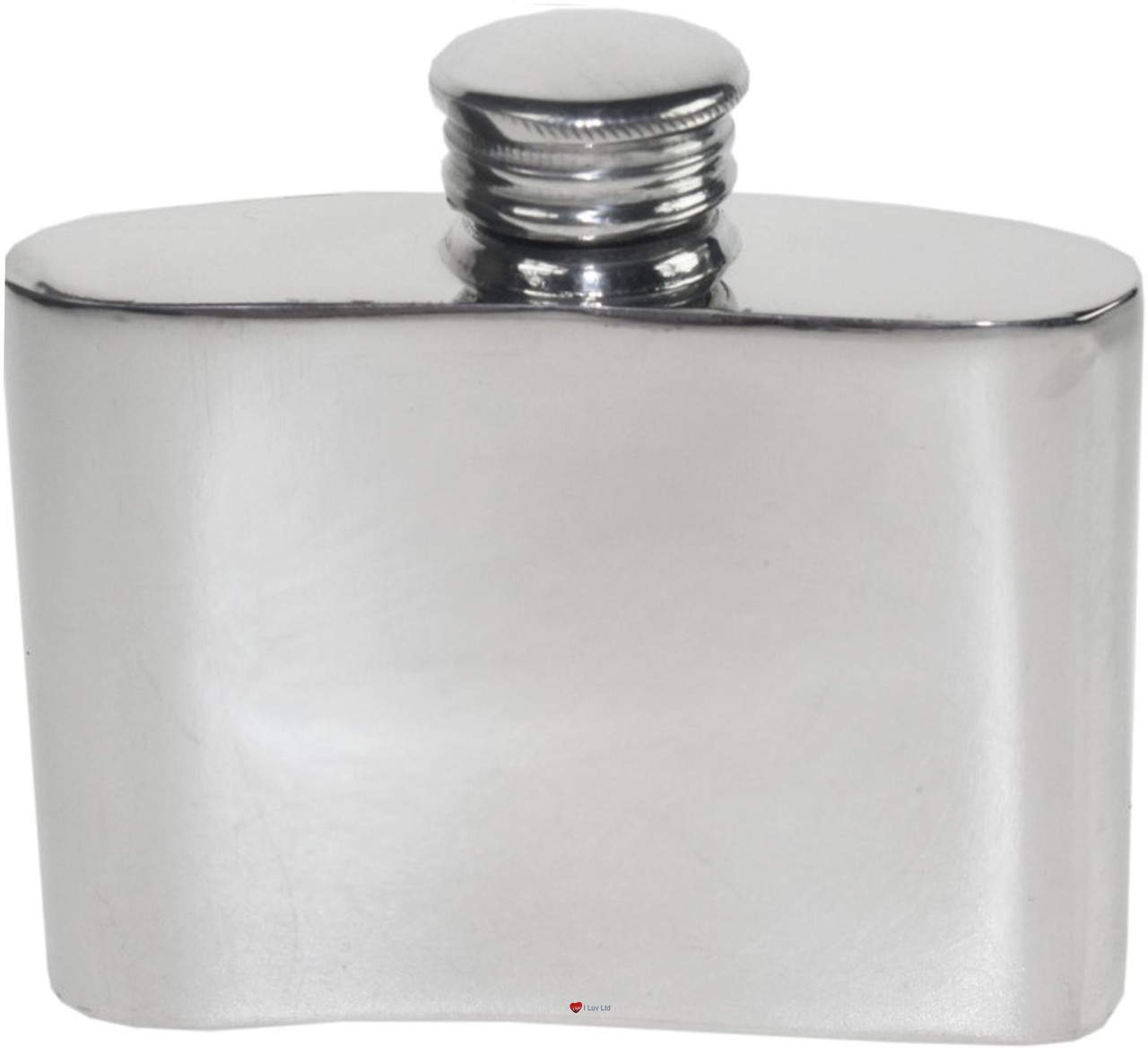 Hip Flask 2oz Scottish Thistle Pewter Kidney Ideal for Engraving