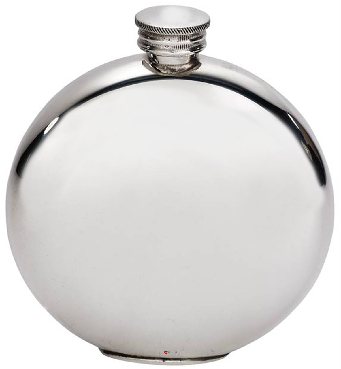 Round Hip Flask Edinburgh Castle Picture 6oz Ideal for Engraving
