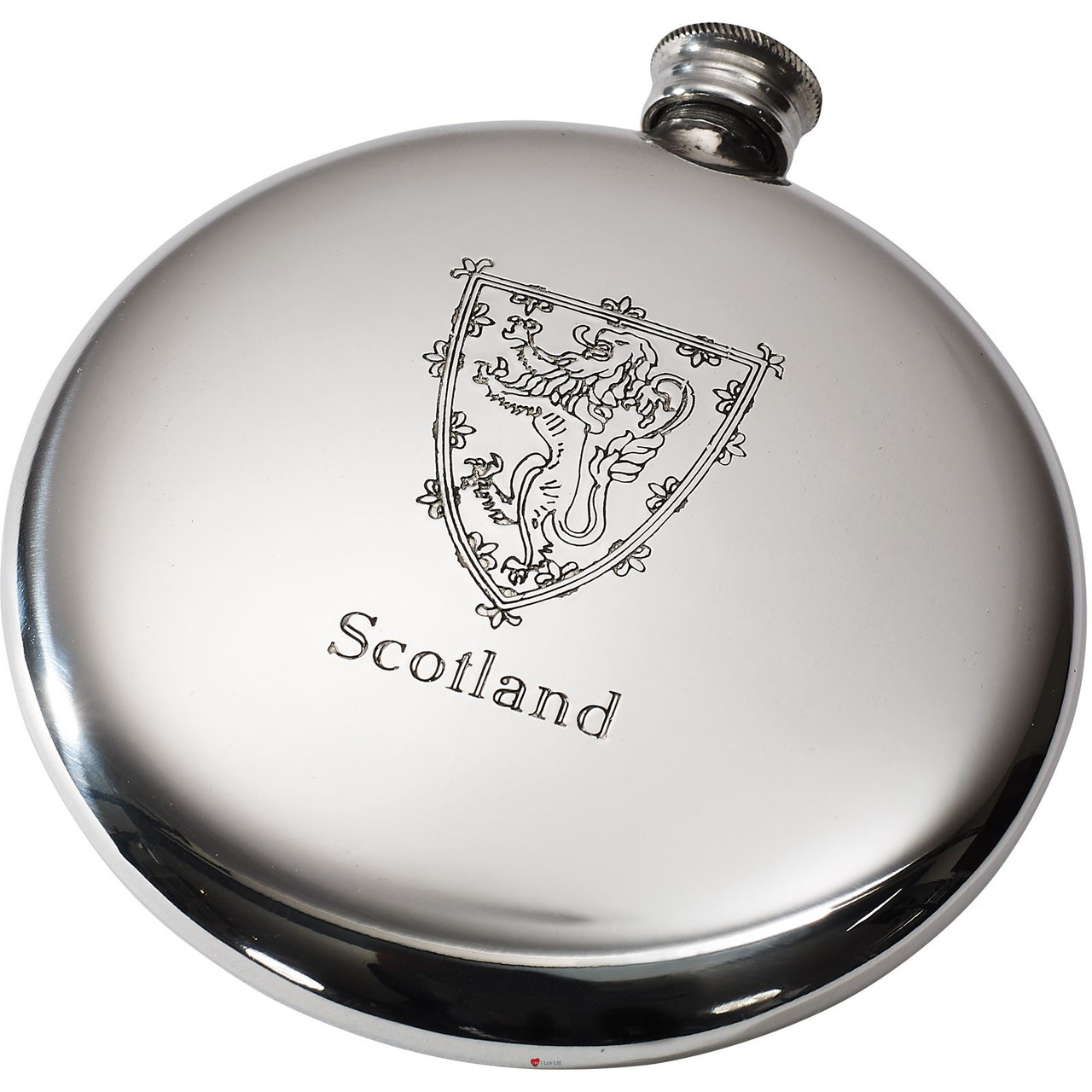 Round Hip Flask Scottish Sporran Flask 4oz Rampant Lion Of Scotland Ideal for engraving
