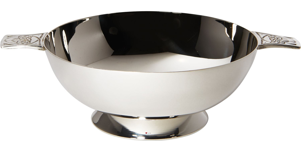 Silver Plated Scottish 4" Quaich Celtic Handle Cup of Friendship Ideal Wedding Gift Engravable