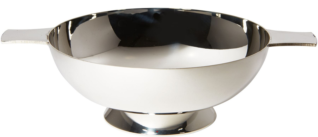 Silver Plated Scottish 5" Quaich Plain Handle Cup of Friendship Ideal Wedding Gift Engravable