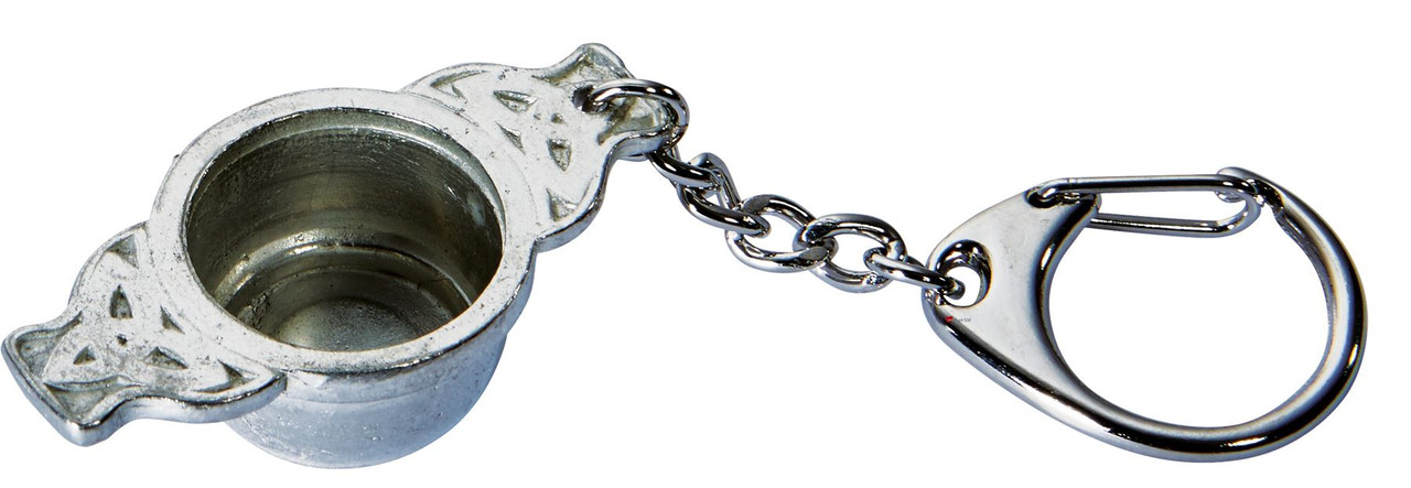 Quaich Scottish Pewter Keyring Ideal Gift