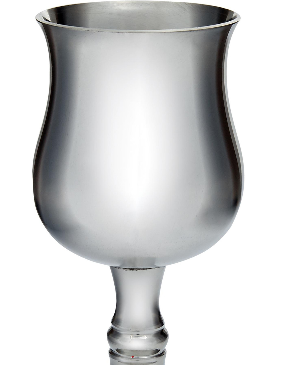 Large Georgian Pewter Goblet 150mm Bright with Feature Touchmark