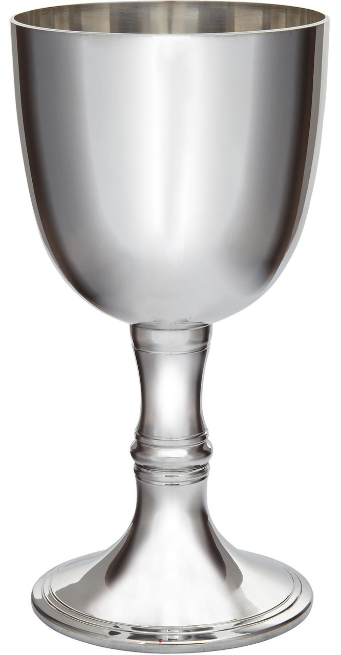 Large Red Wine Pewter Goblet 140mm 450ml Capacity