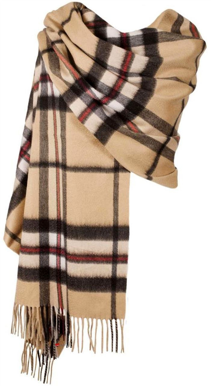 Dunedin Cashmere Big Check Stole
