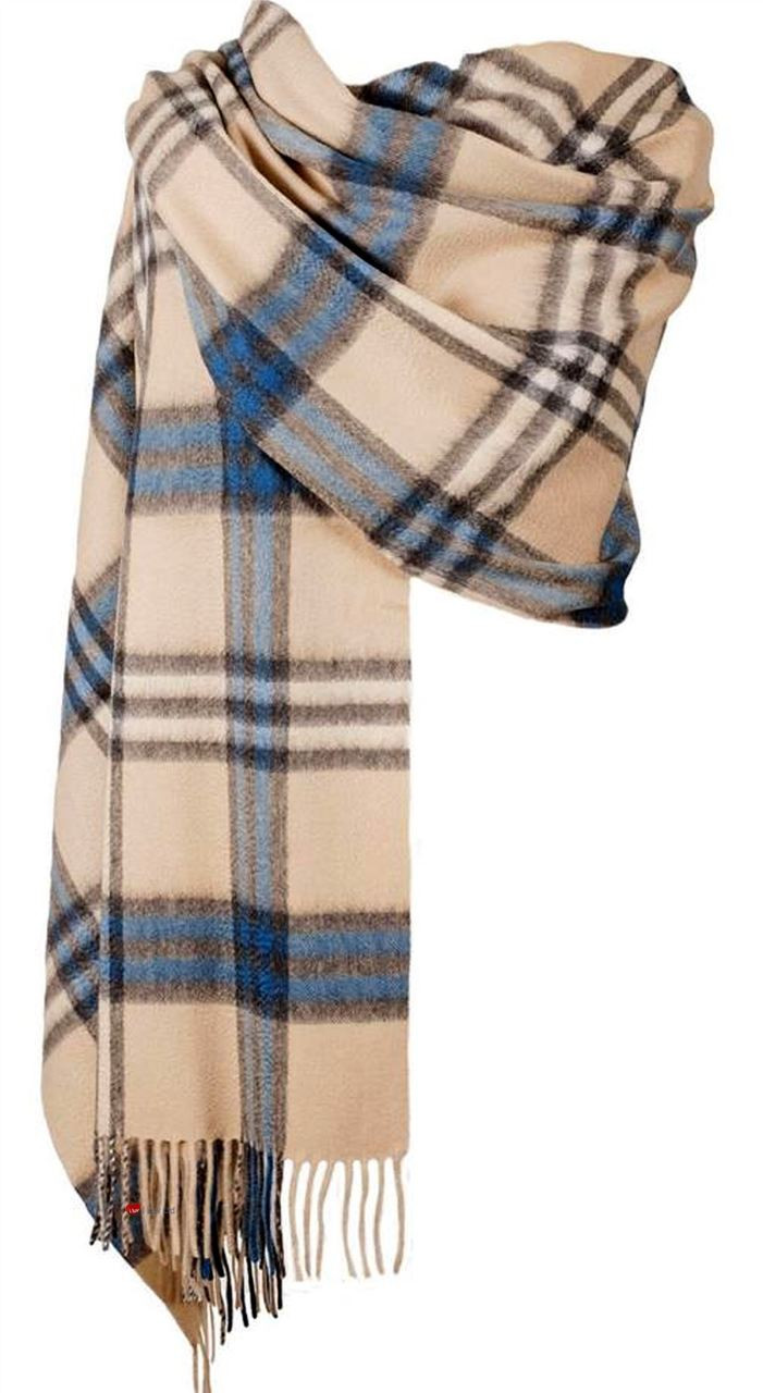 Dunedin Cashmere Big Check Stole