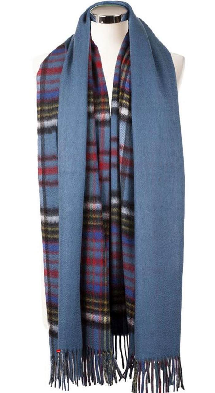 Dunedin Cashmere Double Faced Big Check Stole