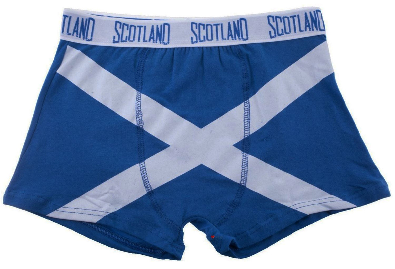 Gents Boxer Shorts Saltire Fashion Design Royal Blue