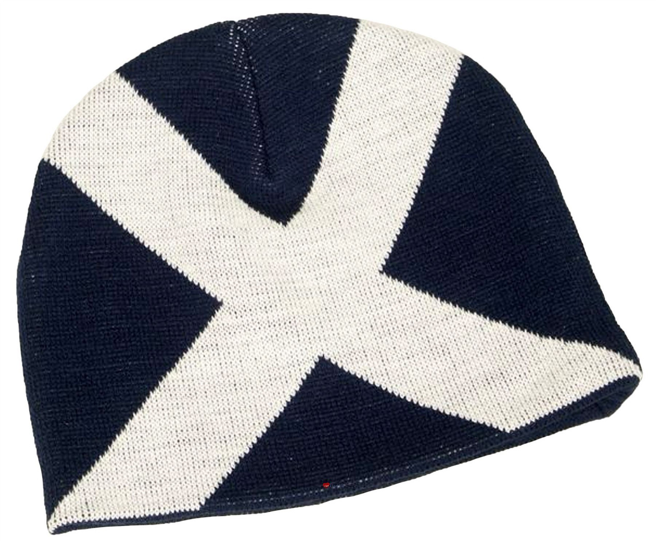 Saltire Flag Scotland Beanie Winter Ski White Blue Hat Scottish Gift