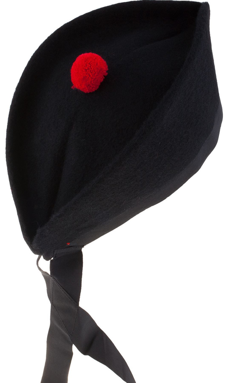 Glengarry Hat Plain Black